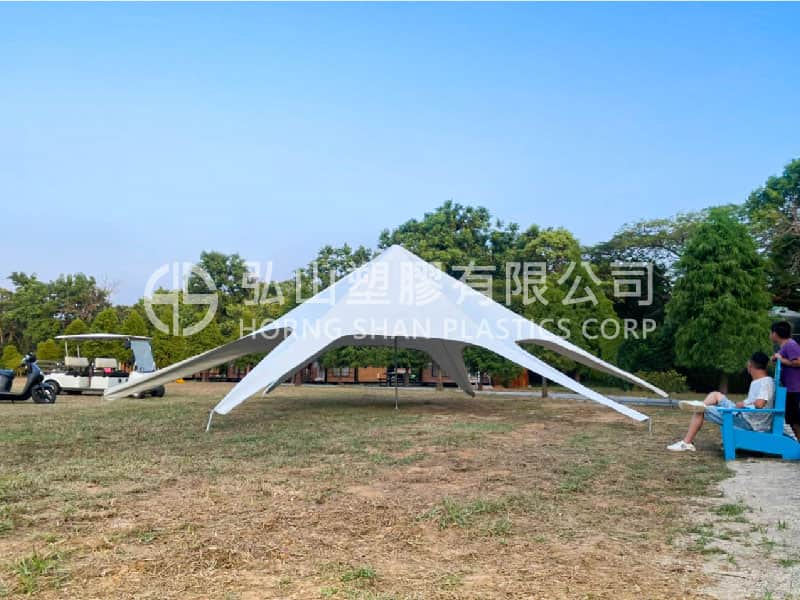2022.07.29 ｜ Star-shaped canopy tent｜Customized landscape tent | 0.5 white PVC-coated mesh