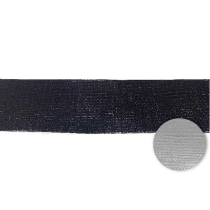 PE Coated Fabric-Solid color/Silver back-Black/Silver