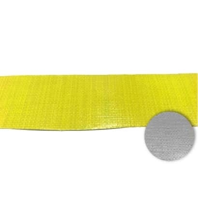 PE Coated Fabric-Solid color/Silver back-Yellow/Silver
