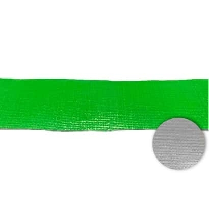 PE Coated Fabric-Solid color/Silver back-Apple Green/Silver