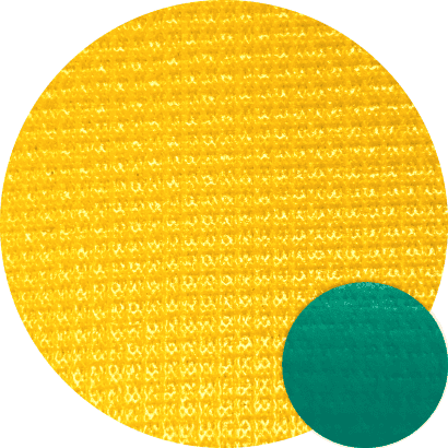 NAN YA PVC mesh rubber canvas-Bicolor-Amber Yellow/Dark Cyan