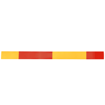 NAN YA PVC mesh rubber canvas-Color stripes-Red Yellow-wide stripes